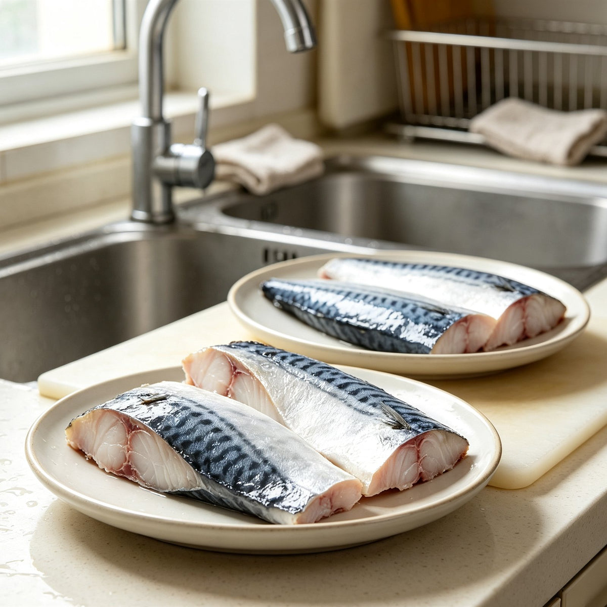 Fresh Mackerel Fillets Skin On