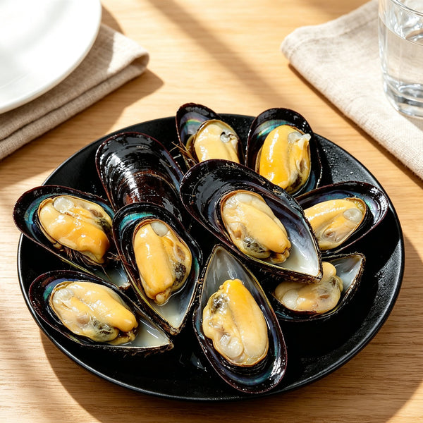 Fresh Mussels on the Half Shell