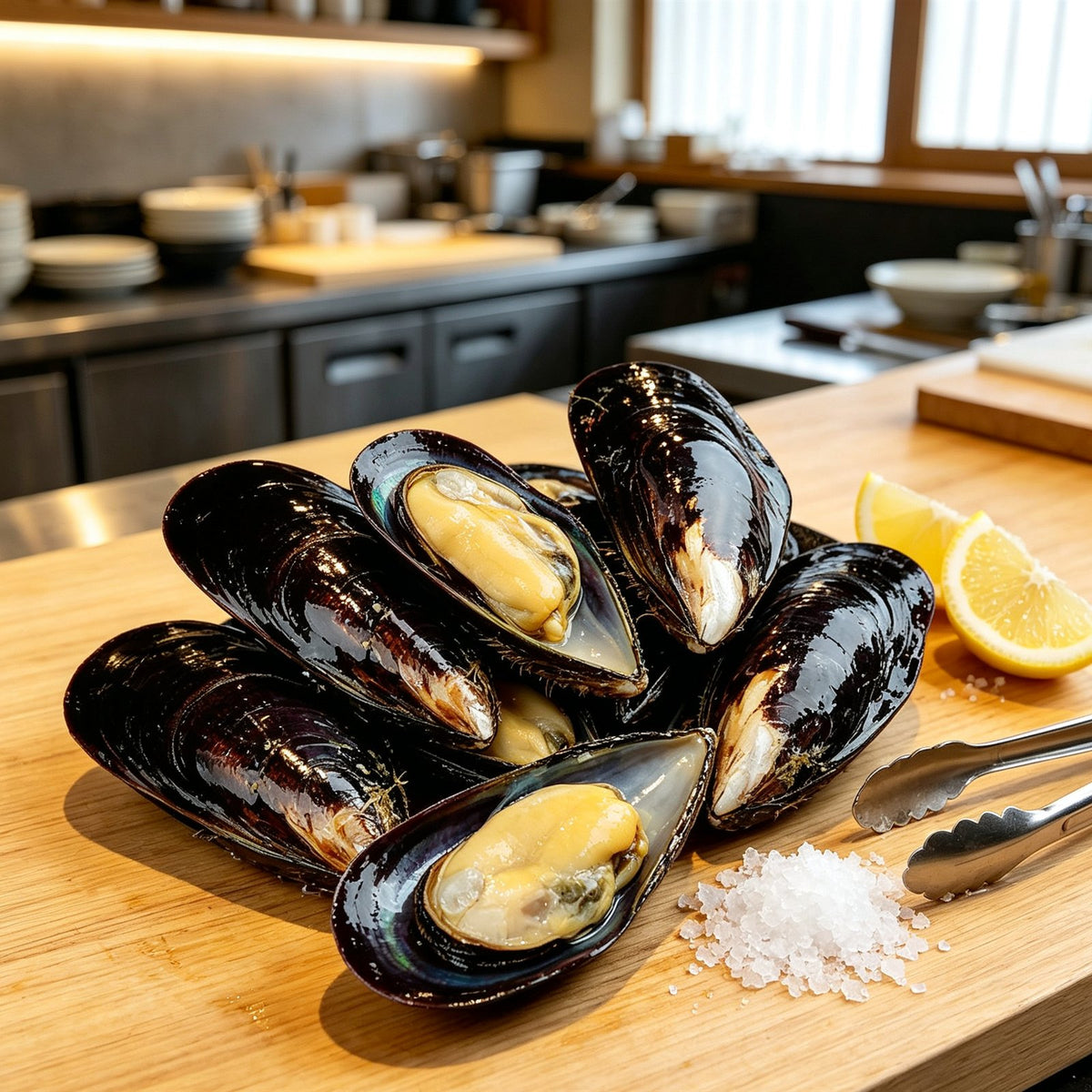 Fresh Mussels on the Half Shell
