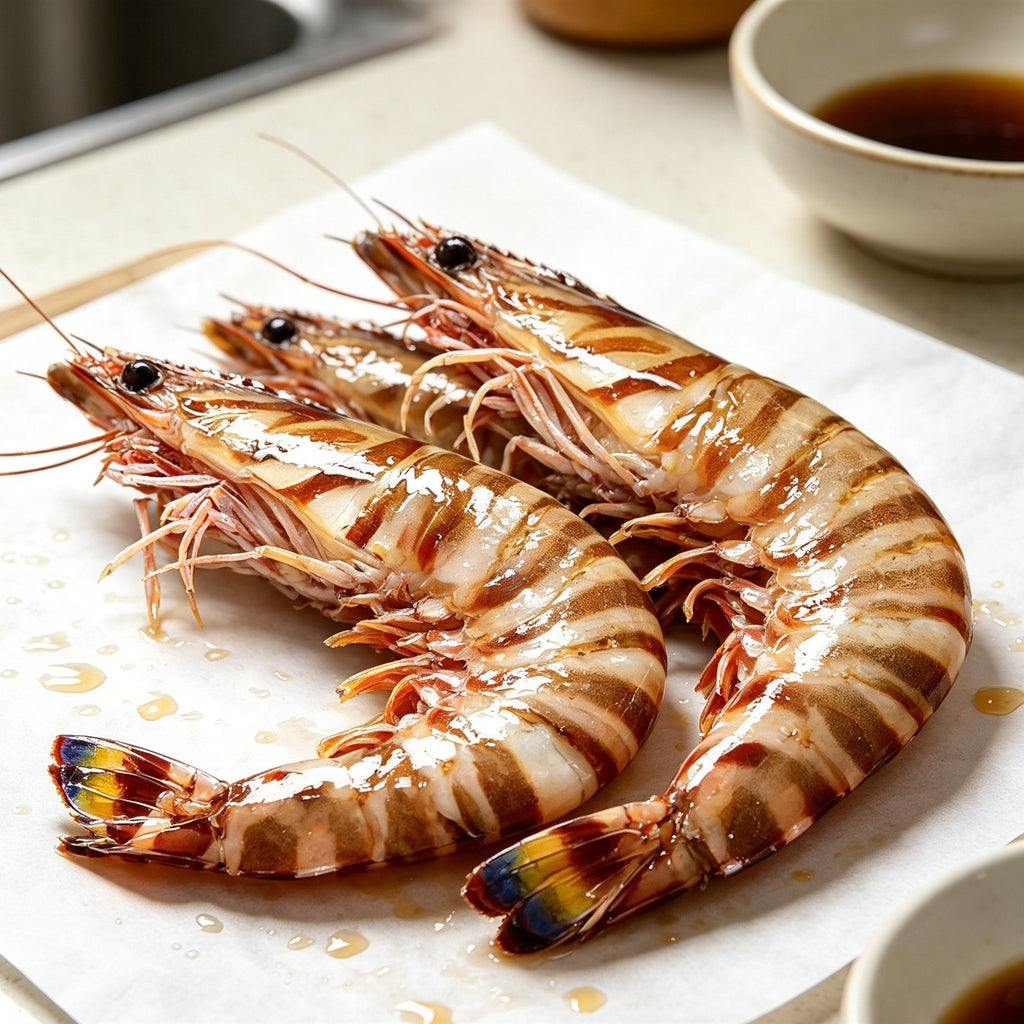 Fresh Whole Raw Tiger Prawns