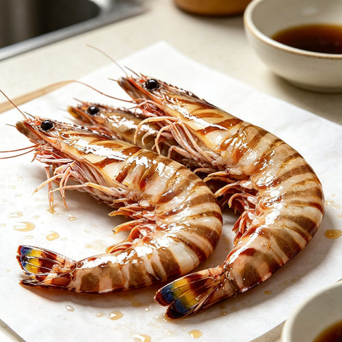 Fresh Whole Raw Tiger Prawns