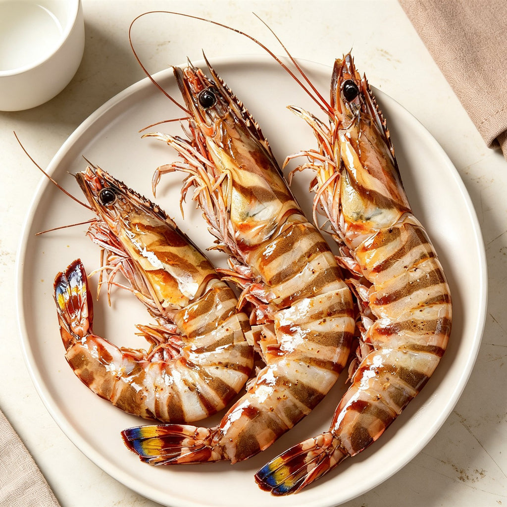 Fresh Whole Raw Tiger Prawns