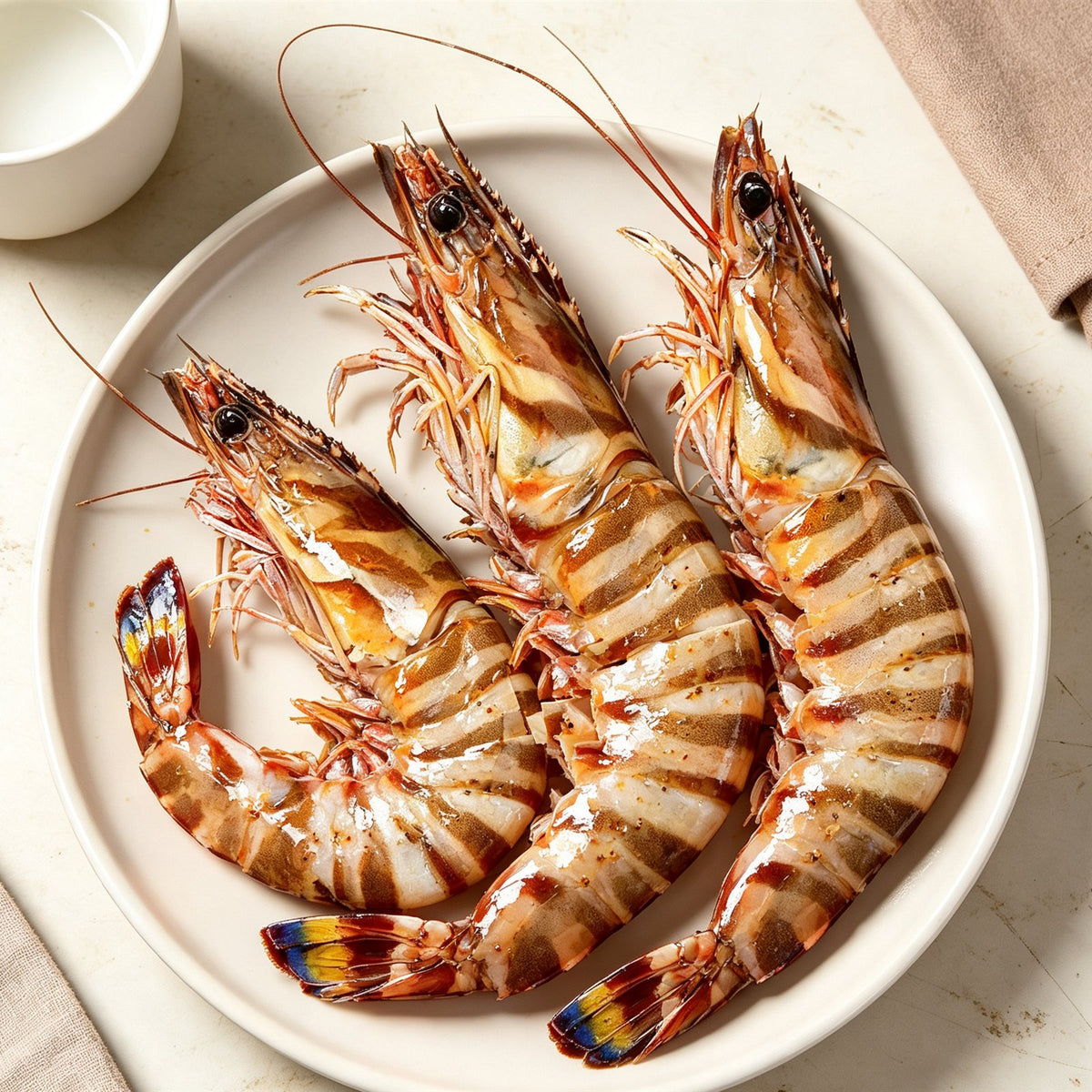 Fresh Whole Raw Tiger Prawns