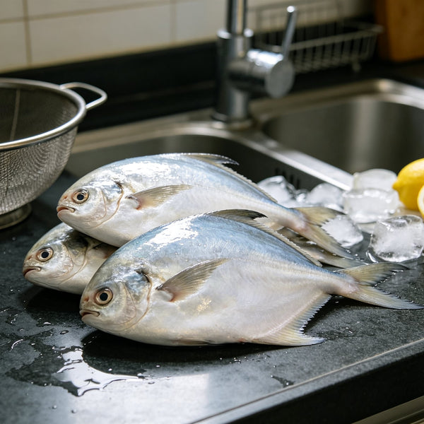 Fresh Whole Silver Pomfret Fish
