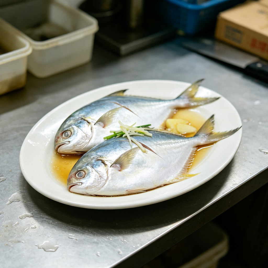 Fresh Whole Silver Pomfret Fish